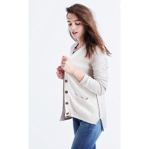 madewell bobble cardigan sweet dahlia